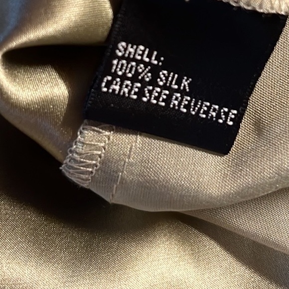 Carmen Marc Valvo Sage Green 100% Silk A Line Pleated Skirt Size 4 - Picture 7 of 8